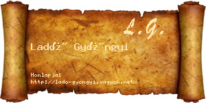 Ladó Gyöngyi névjegykártya
