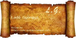 Ladó Gyöngyi névjegykártya