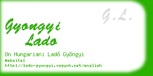 gyongyi lado business card